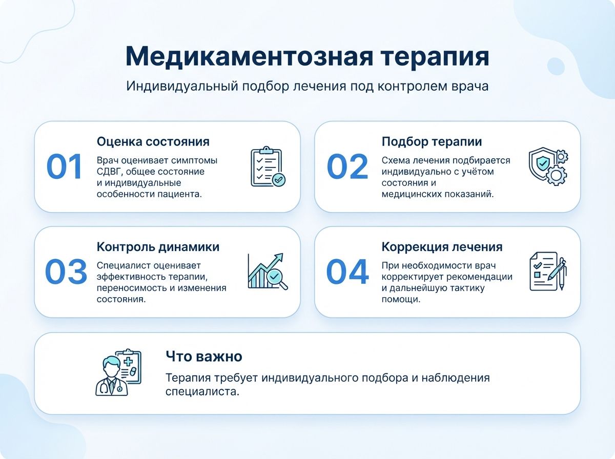 Лечение СДВГ в Ленинске у детей и взрослыхинфографика